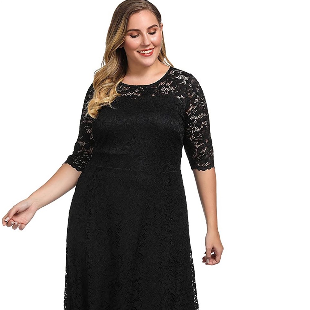 Chicwe formal dress size 1X navy blue - worn only once